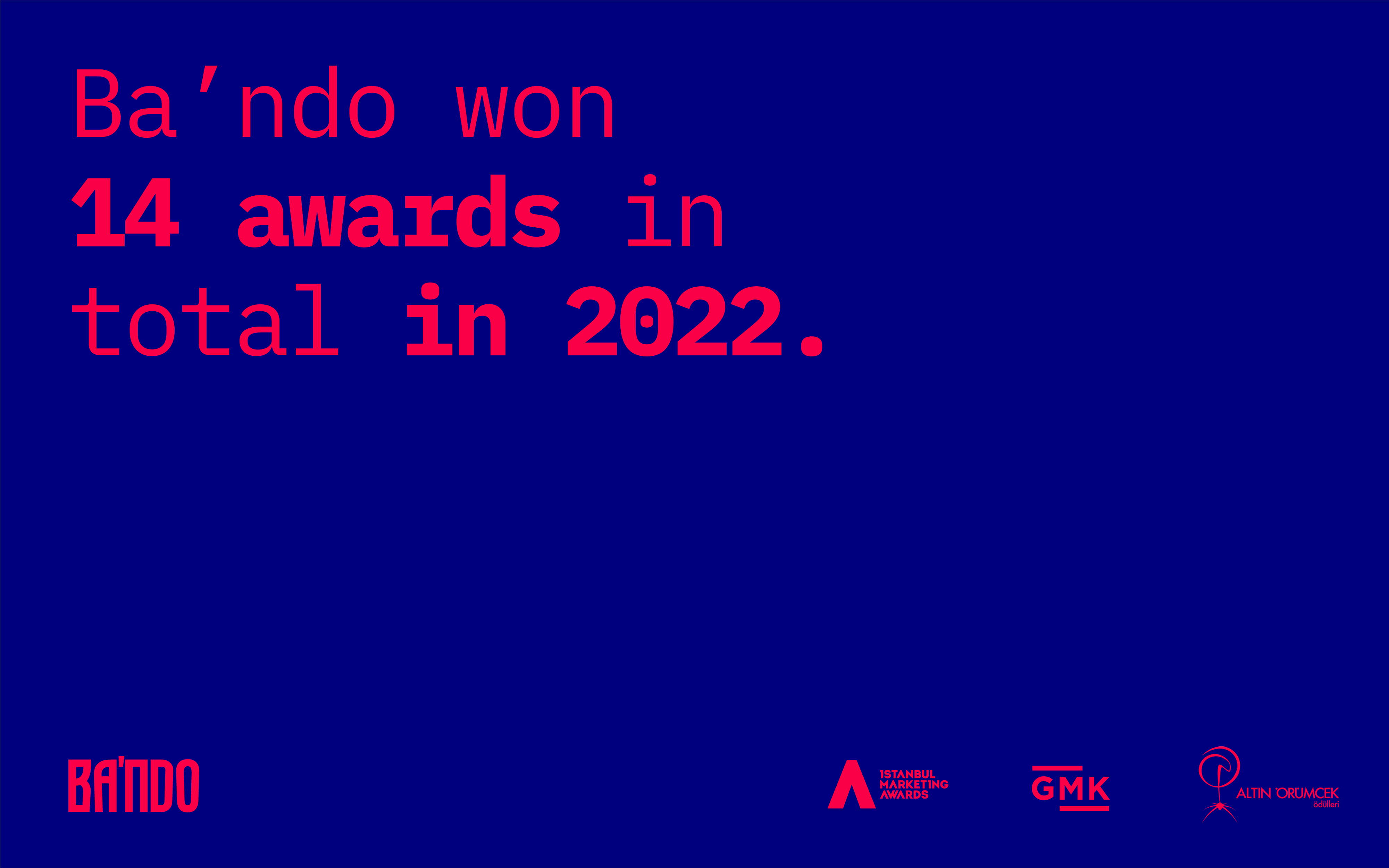 Wowww! Ba'ndo won 14 awards in total in 2022 😎😲🤸🏻‍♂️🎉
